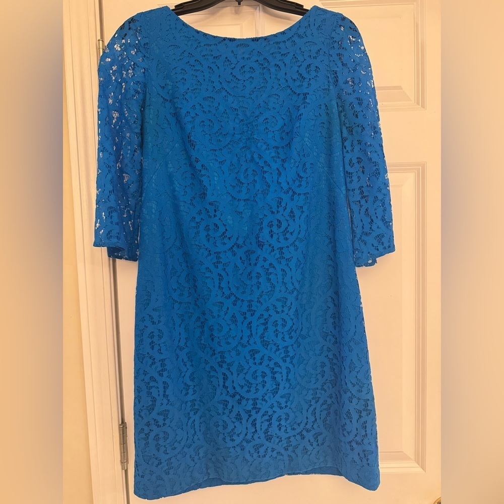 Nine & Co. Vibrant Blue Lace Dress